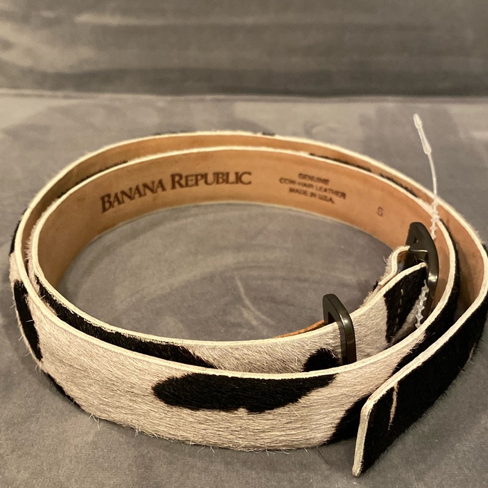 Banana Republic genuine cow-hair leather small belt